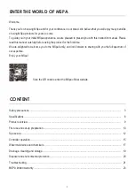 Предварительный просмотр 2 страницы mspa Alpine D-AL04GS Owner'S Manual