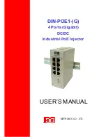 Preview for 1 page of MSTRONIC DIN-POE1 User Manual