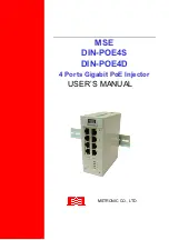 Preview for 1 page of MSTRONIC MSE DIN-POE4S Series User Manual