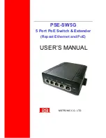 Предварительный просмотр 1 страницы MSTRONIC MSE PSE-SW5G User Manual