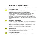 Preview for 2 page of MSTRONIC MSR-1231 User Manual