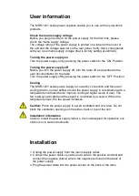 Preview for 3 page of MSTRONIC MSR-1231 User Manual