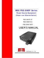 MSTRONIC PSE-SW5F-SC User Manual preview