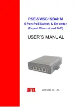 Предварительный просмотр 1 страницы MSTRONIC PSE-SW5G15B4HM User Manual