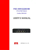 Preview for 1 page of MSTRONIC PSE-SW5G2280HM User Manual