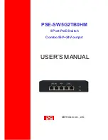 Preview for 1 page of MSTRONIC PSE-SW5G2TB0HM User Manual