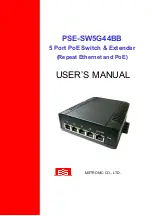 Preview for 1 page of MSTRONIC PSE-SW5G44BB User Manual