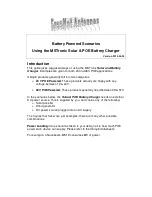 Preview for 1 page of MSTRONIC Solar & POE Battery Charger User Manual