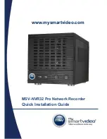 MSV MSV-NVR32 Quick Installation Manual preview