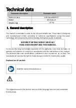 Preview for 8 page of MSW Motor Technics MSW-DA-20 User Manual