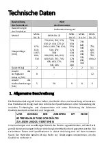 Предварительный просмотр 3 страницы MSW Motor Technics MSW-DA-21 User Manual