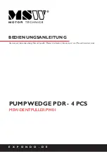 Preview for 1 page of MSW Motor Technics MSW-DENTPULLER.PW01 User Manual