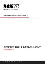 MSW Motor Technics MSW-DRRV10 User Manual preview