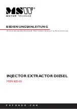 Preview for 1 page of MSW Motor Technics MSW-IED-01 User Manual