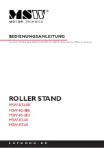 MSW Motor Technics MSW-RS-800 User Manual preview