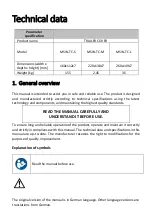 Preview for 8 page of MSW Motor Technics MSW-TC-L User Manual