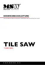 MSW Motor Technics T-SAW180G User Manual preview