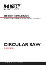 Предварительный просмотр 1 страницы MSW C-SAW210N User Manual