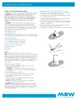 Предварительный просмотр 1 страницы MSW Clipless Pedal Instructions