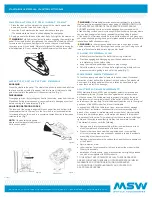 Предварительный просмотр 2 страницы MSW Clipless Pedal Instructions