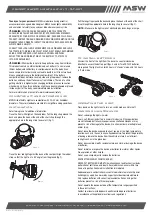 MSW CRICKET SAFETY LIGHTS HLT-017 Quick Start Manual preview