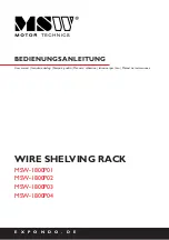 MSW MSW-1800P01 User Manual предпросмотр