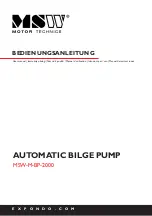 Preview for 1 page of MSW MSW-M-BP-2000 User Manual