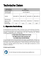 Preview for 3 page of MSW MSW-MBT-01 User Manual