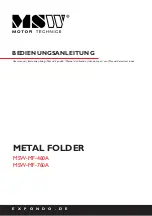 MSW MSW-MF-460A User Manual предпросмотр