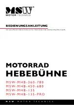 Предварительный просмотр 1 страницы MSW MSW-MHB-135 User Manual