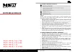 Preview for 14 page of MSW MSW-MHB-135 User Manual