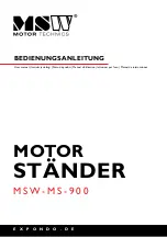 Preview for 1 page of MSW MSW-MS-900 User Manual