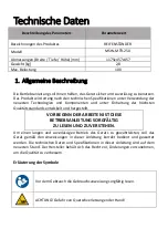 Preview for 3 page of MSW MSW-MTR-250 User Manual