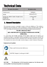 Preview for 7 page of MSW MSW-MTR-250 User Manual