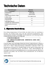 Предварительный просмотр 3 страницы MSW MSW-OBG40 User Manual