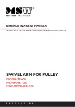 MSW PROFRAME 600 User Manual preview