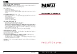 Preview for 9 page of MSW PROLIFTOR 2000 User Manual