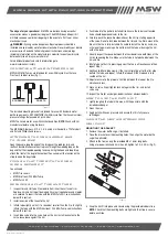 MSW Ride & Repair Kit With Pump Instructions preview