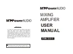 MT-POWER AUDIO PMA-120-3 User Manual предпросмотр