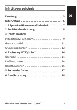 Preview for 5 page of MT iQ SolarPro Instruction Manual