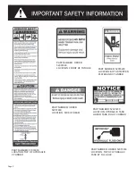 Предварительный просмотр 4 страницы MTA 401628MTA Operator'S Manual