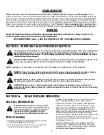 Preview for 3 page of MTD Pro MP426CS Operator'S Manual