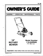 Предварительный просмотр 1 страницы MTD 020R Owner'S Manual