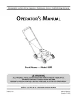 Предварительный просмотр 1 страницы MTD 02M Operator'S Manual