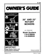 MTD 076B Owner'S Manual предпросмотр