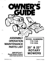 Preview for 1 page of MTD 110-112A Owner'S Manual