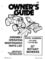 Preview for 1 page of MTD 110-120-300 Owner'S Manual