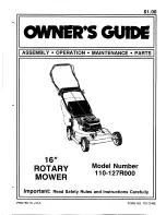 MTD 110-127R000 Owner'S Manual предпросмотр