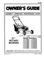 MTD 110-410R000 Owner'S Manual preview