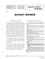 MTD (111-112-036) Owner'S Manual preview